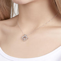 Custom Photo Projection Necklace Dolphin Heart Shaped Photo Necklace Gift for Women