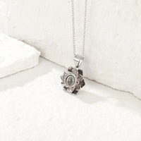 Personalized Projection Necklace Lotus Pendant Photo Necklace