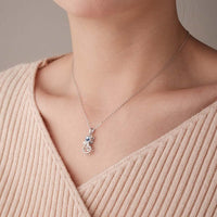 Projection Cat Photo Necklace , Personalized Girlfriend Necklace,  Clavicle Photo Projection