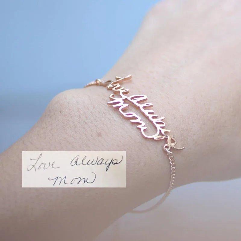Actual Handwriting Custom Name Bracelet - KIAHMILLA