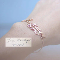 Actual Handwriting Custom Name Bracelet - KIAHMILLA
