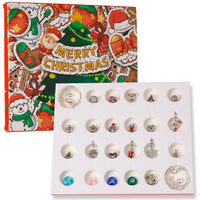 Advent Calendar Charm Box 24 Christmas Countdown Calendar Surprise Blind Box DIY Charms Bracelet Set Christmas Gifts - Coolpeacock