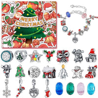 Advent Calendar Charm Box 24 Christmas Countdown Calendar Surprise Blind Box DIY Charms Bracelet Set Christmas Gifts - Coolpeacock