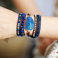 Alloy Bead Braided Bracelet - Coolpeacock