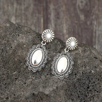Alloy Flower Dangle Earrings - Coolpeacock