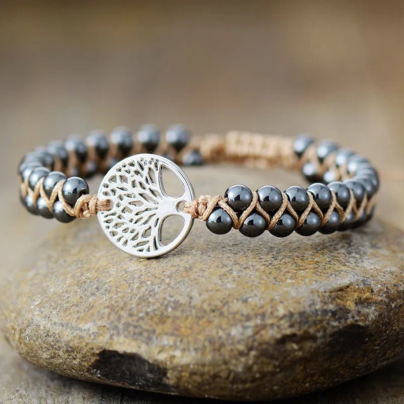 Alloy Natural Stone Braided Bracelet - Coolpeacock