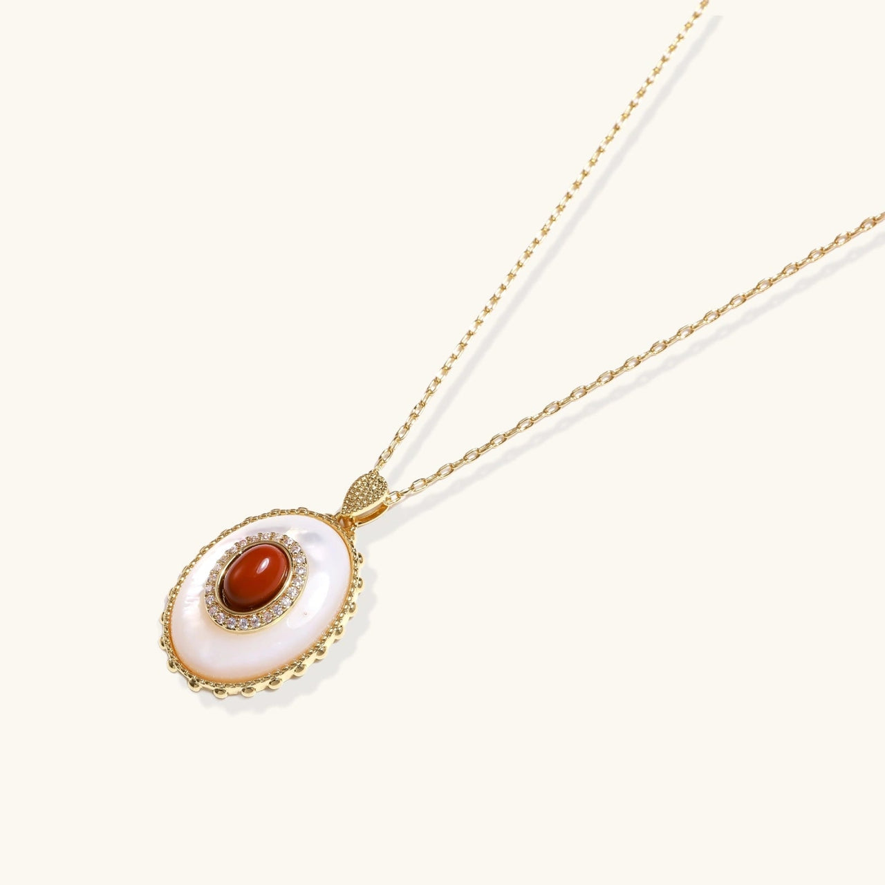 Amber Cameo Pendant - KIAHMILLA