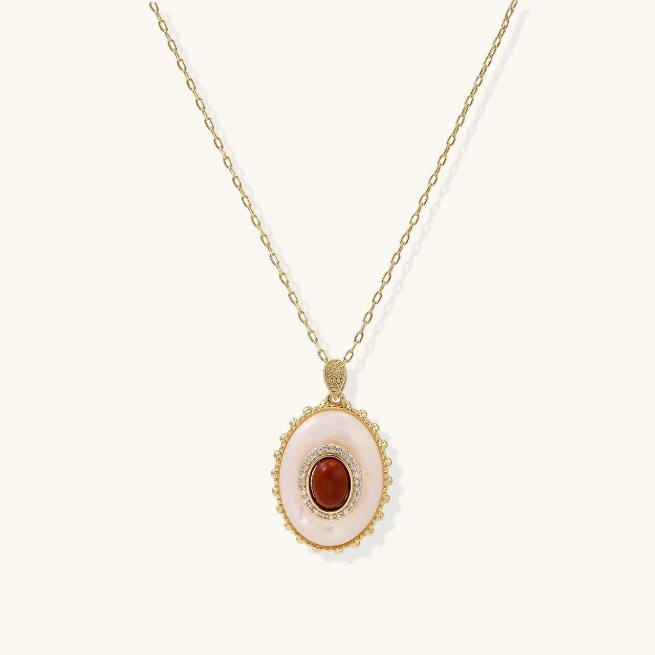 Amber Cameo Pendant - KIAHMILLA