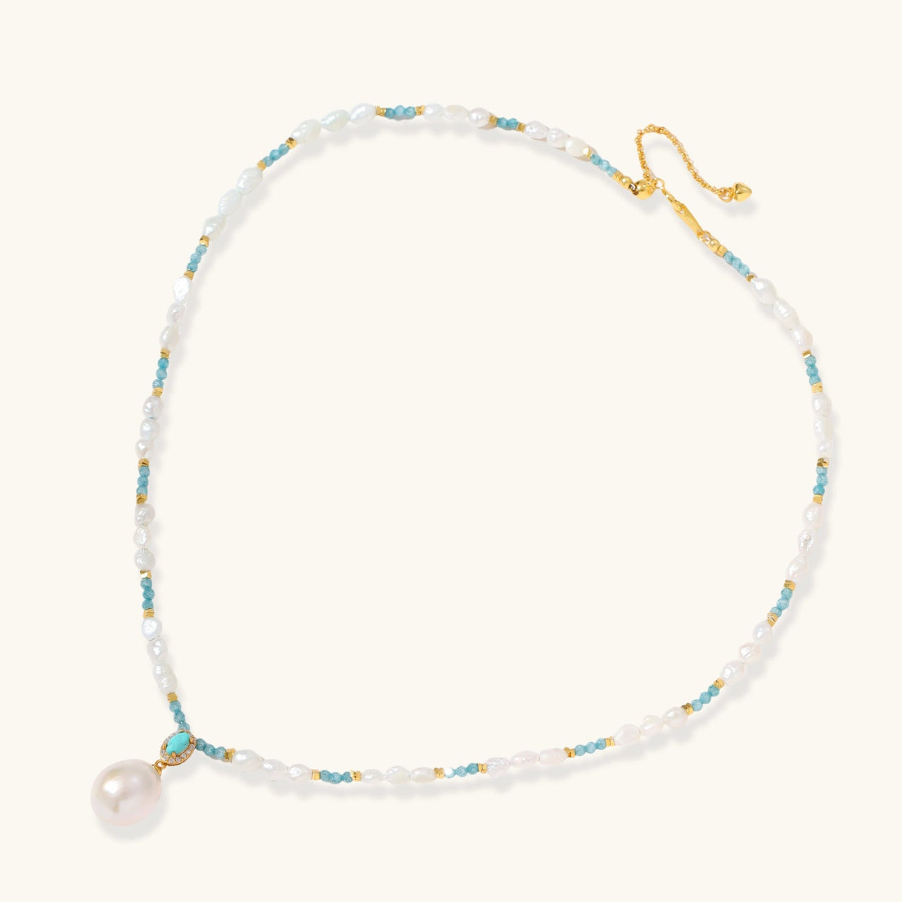 Aqua Bloom Necklace by KIAHMILLA - KIAHMILLA