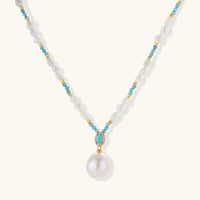 Aqua Bloom Necklace by KIAHMILLA - KIAHMILLA