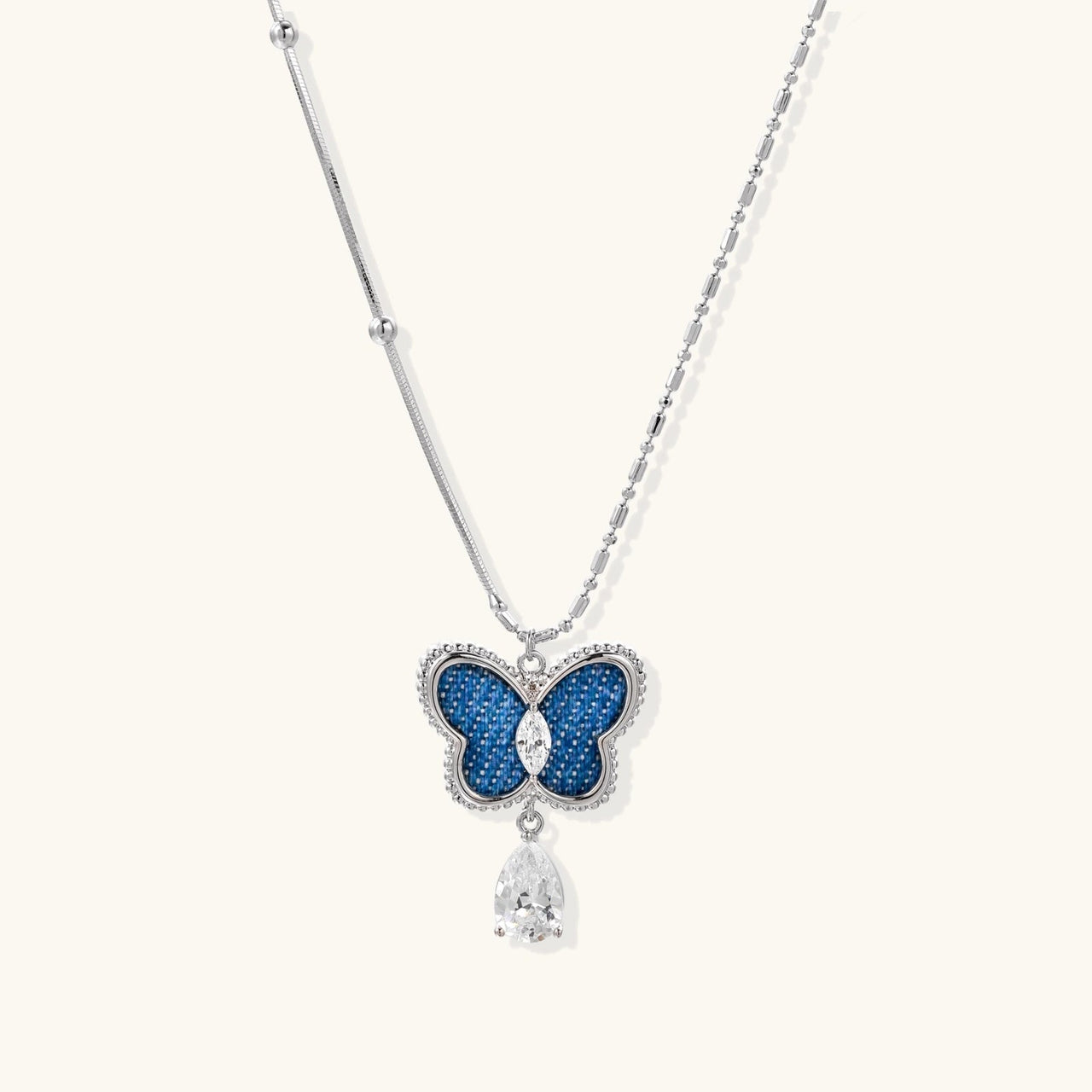 Azure Dream Butterfly Necklace - KIAHMILLA