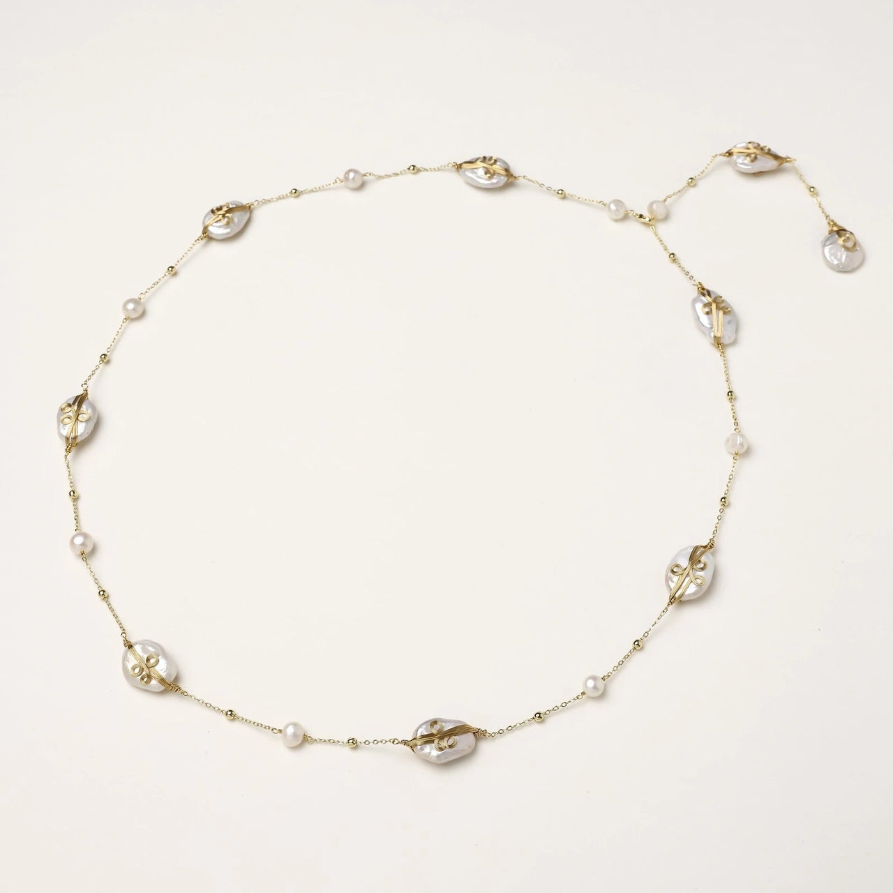 Baroque Pearl Garden Necklace - KIAHMILLA