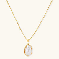 Baroque Pearl Pendant Necklace by KIAHMILLA - KIAHMILLA