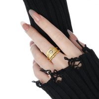 Beautiful CZ Sunflowers 925 Sterling Silver Adjustable Ring - KIAHMILLA