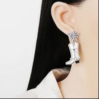 Boot Alloy Dangle Earrings - Coolpeacock