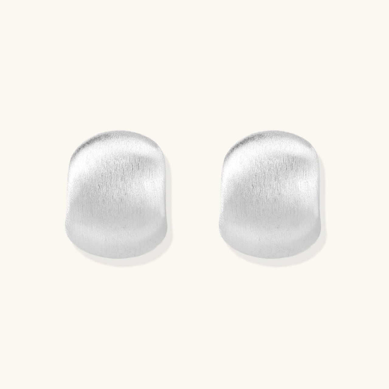 Brushed Silver Studs - KIAHMILLA