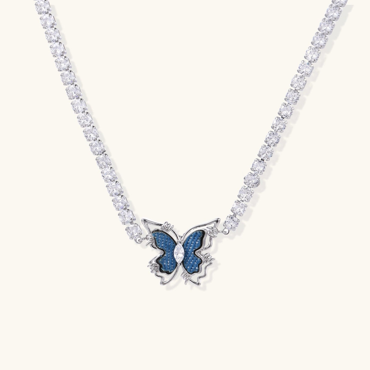 Butterfly Dreams Tennis Necklace - KIAHMILLA