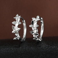 Butterfly Vine 925 Sterling Silver Women's Close to the Ear Simple and Stylish Earrings - KIAHMILLA