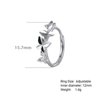 Butterfly Vine 925 Sterling Silver Women's Close to the Ear Simple and Stylish Earrings - KIAHMILLA
