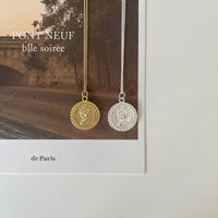 Casual Elizabeth Portrait Coin 925 Sterling Silver Necklace - KIAHMILLA