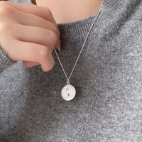 Casual Elizabeth Portrait Coin 925 Sterling Silver Necklace - KIAHMILLA