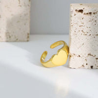 Casual Heart 925 Sterling Silver Adjustable Ring - KIAHMILLA