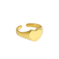 Casual Heart 925 Sterling Silver Adjustable Ring - KIAHMILLA