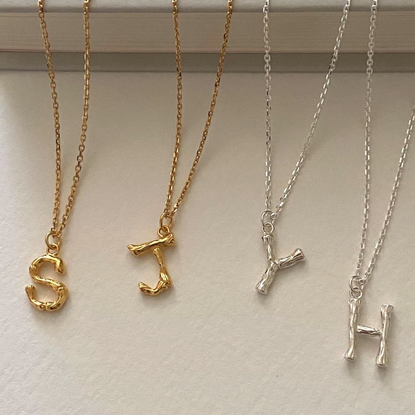 Casual Letter A-Z 925 Sterling Silver Necklace - KIAHMILLA