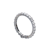 Casual Round CZ Lines 925 Sterling Silver Ring - KIAHMILLA
