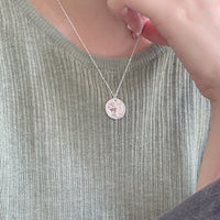 Casual Round Relief Brave Lion 925 Sterling Silver Necklace - KIAHMILLA