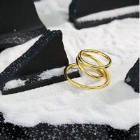 Casual Triple Layer Cross 925 Sterling Silver Adjustable Ring - KIAHMILLA