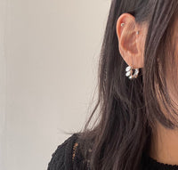 Casual Twisted 925 Sterling Silver Huggie Hoop Earrings - KIAHMILLA