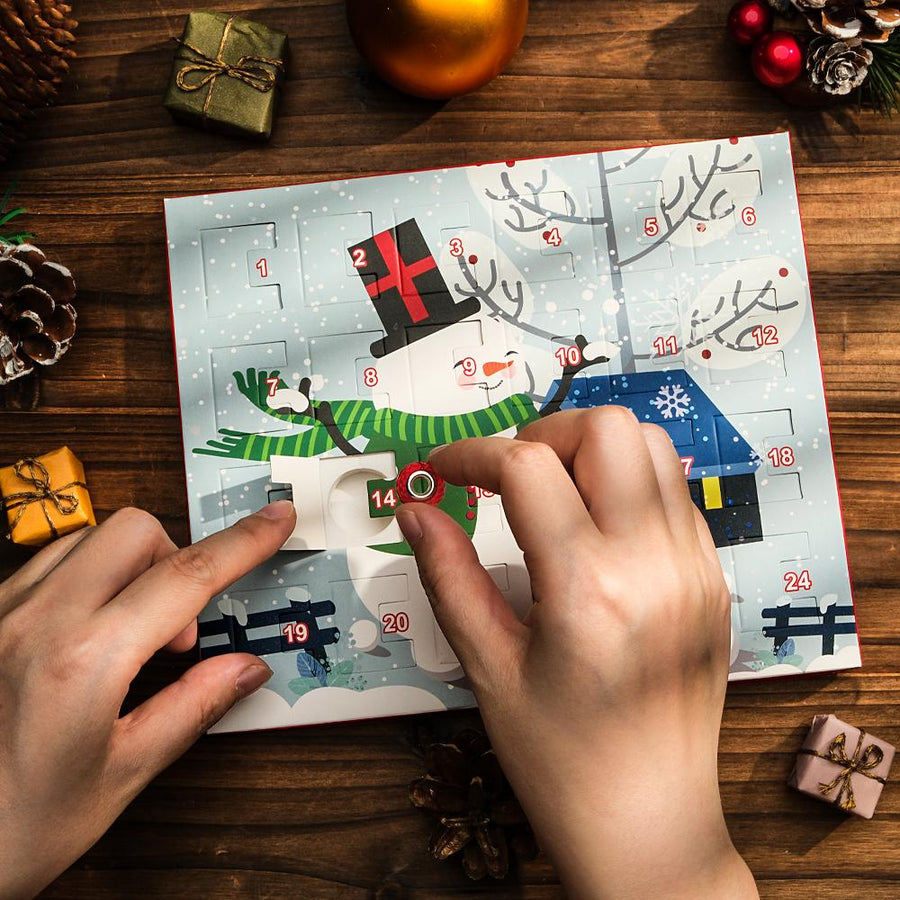 Christmas Charm Surprise Blind Box Charm Bracelet 24 Calendar Countdown Gift Box Bracelet DIY Charms - Coolpeacock