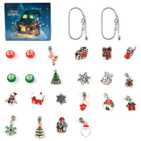 Christmas Charm Surprise Blind Box Charm Bracelet 24 Calendar Countdown Gift Box Bracelet DIY Charms - Coolpeacock