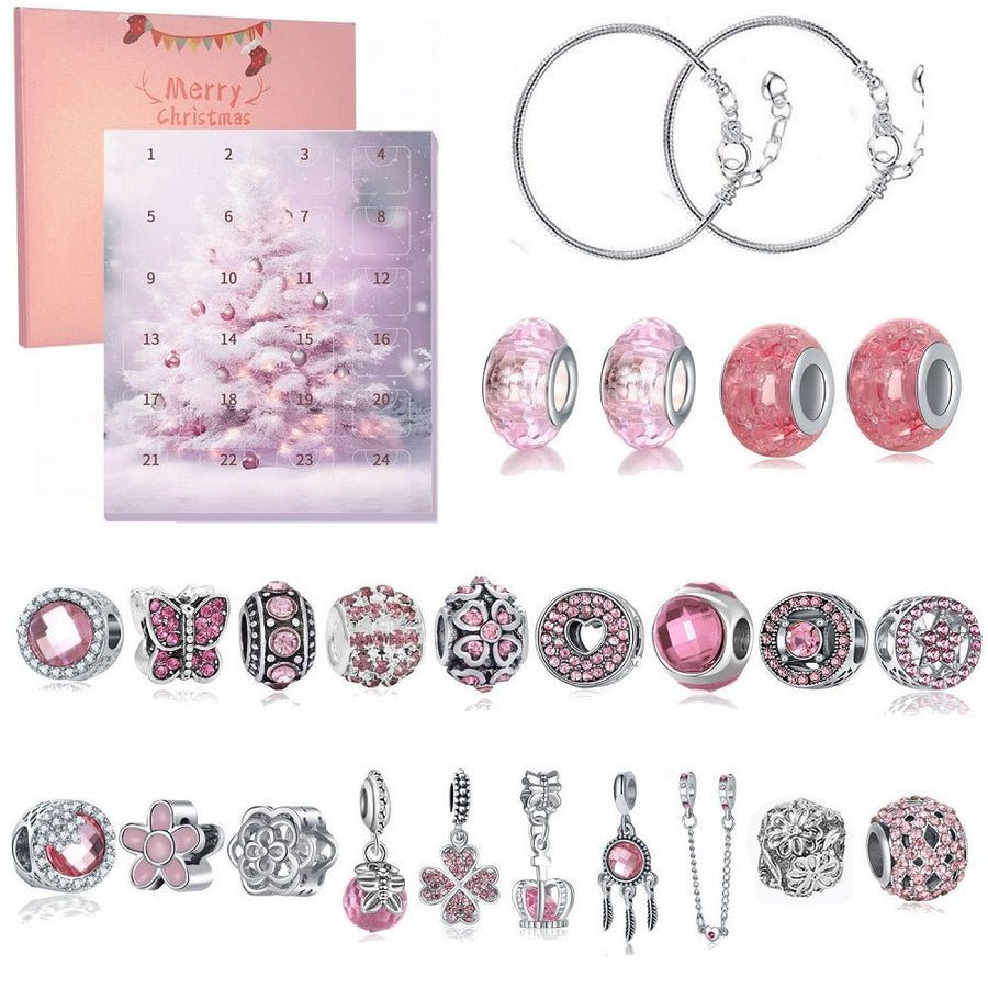 Christmas Gifts Advent Calendar Charm Christmas Countdown Calendar Box Set DIY Charm Jewellery - Coolpeacock