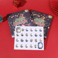 Christmas Gifts Advent Calendar Charm Christmas Countdown Calendar Box Set DIY Charm Jewellery - Coolpeacock