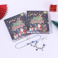Christmas Gifts Advent Calendar Charm Christmas Countdown Calendar Box Set DIY Charm Jewellery - Coolpeacock