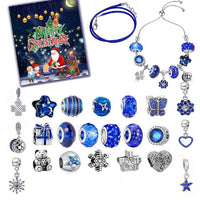 Christmas Gifts Advent Calendar Charm Christmas Countdown Calendar Box Set DIY Charm Jewellery - Coolpeacock