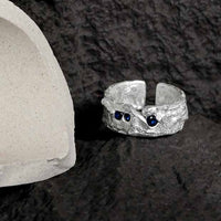 Classic CZ Irregular 925 Sterling Silver Adjustable Ring - KIAHMILLA
