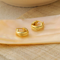 Classic Double Layers Cross 925 Sterling Silver Hoop Earrings - KIAHMILLA