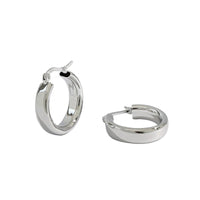 Classic Geometry Hollow Circle 925 Sterling Silver Huggie Hoop Earrings - KIAHMILLA