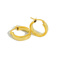 Classic Geometry Hollow Circle 925 Sterling Silver Huggie Hoop Earrings - KIAHMILLA