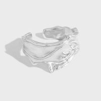 Classic Irregular Face 925 Sterling Silver Adjustable Ring - KIAHMILLA