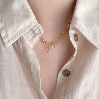 Classic OT Shape Office Curb Chain 925 Sterling Silver Necklace - KIAHMILLA