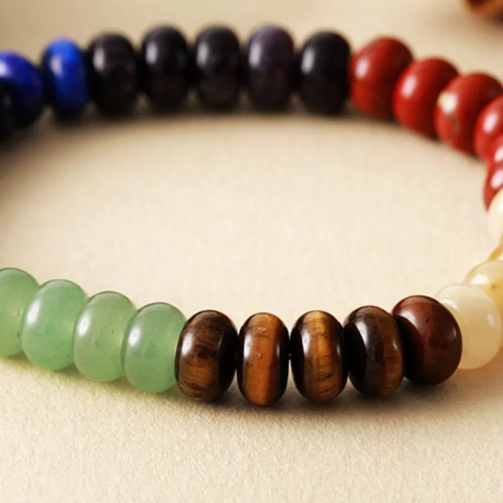 Contrast Natural Stone Bead Bracelet - Coolpeacock