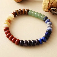 Contrast Natural Stone Bead Bracelet - Coolpeacock