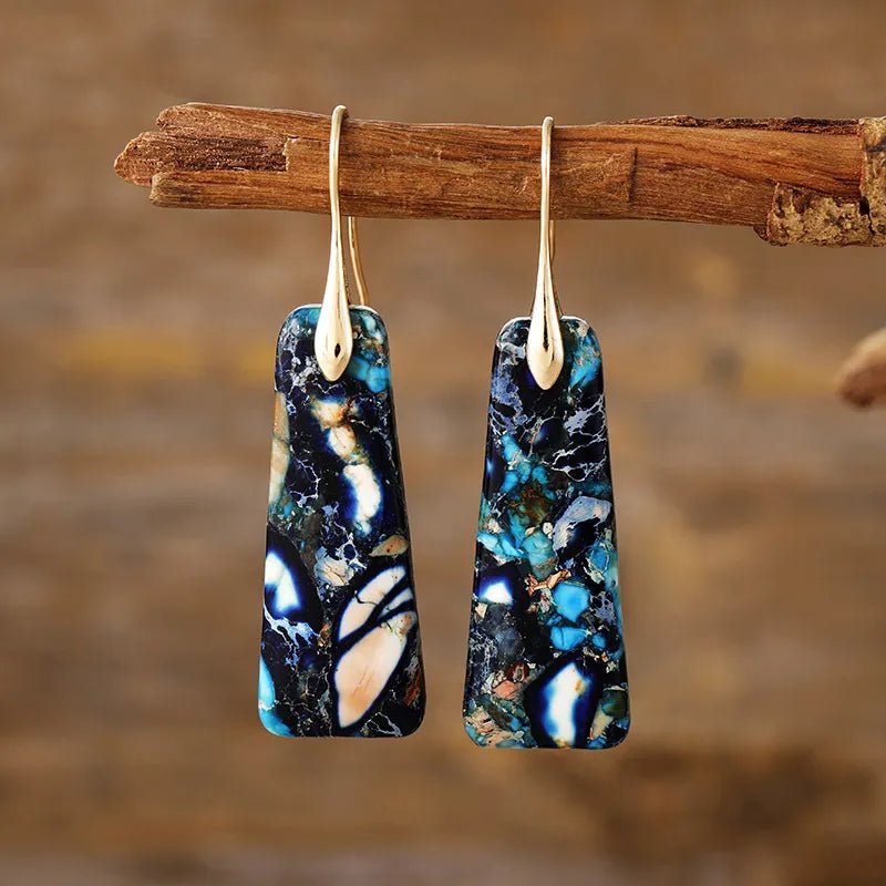 Copper Natural Stone Earrings - Coolpeacock