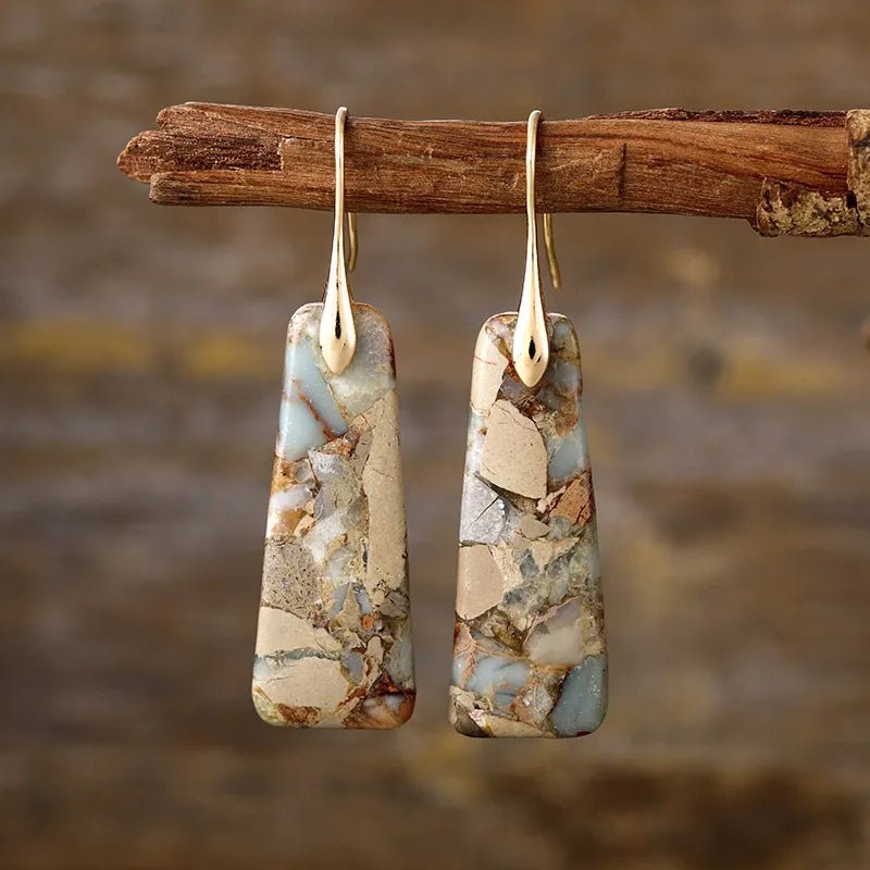 Copper Natural Stone Earrings - Coolpeacock