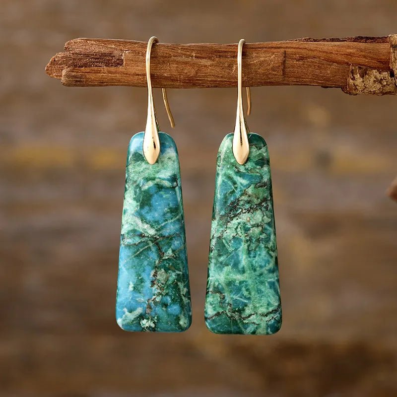 Copper Natural Stone Earrings - Coolpeacock