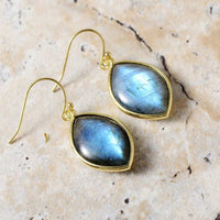 Copper Stone Teardrop Earrings - Coolpeacock